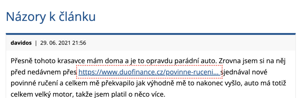Diskuzní odkazy